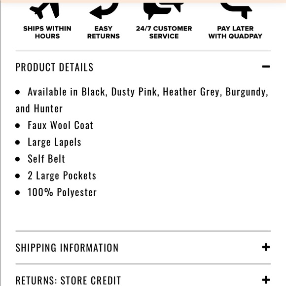 Manhattan Coat - Black - Picture 2 of 2